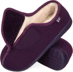 LongBay Womens Adjustable Slippers Memory Foam Cozy Wide Diabetic House Shoes Edema Orthopedic Neuropathy Indoor Outdoor - Image 9