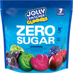 Aspartame free fruit flavored gummy candies individual pouches