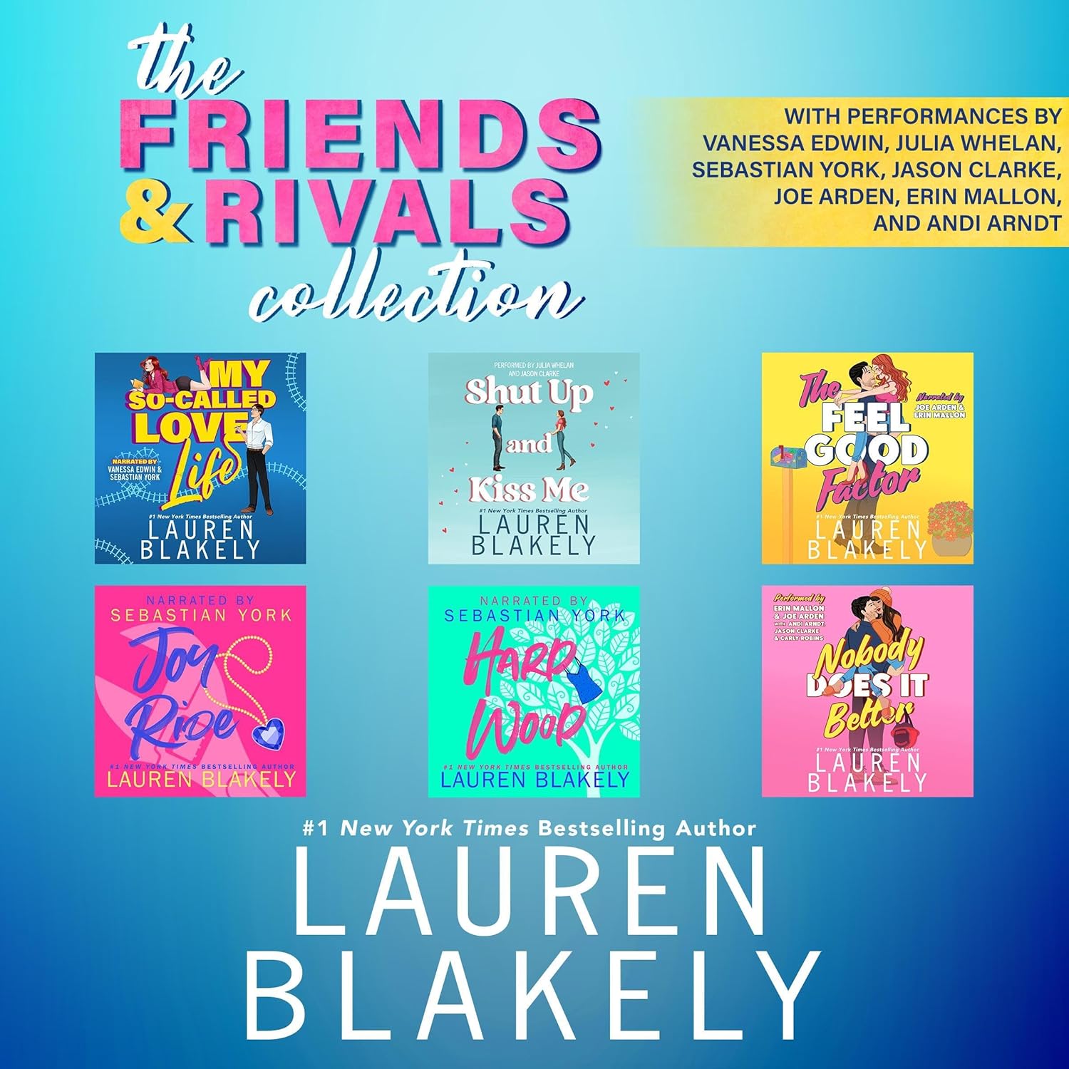 Lauren Blakely The Friends and Rivals Collection digital book cover front view contemporary romance anthology