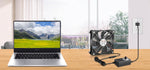 Wathai variable speed case fan kit with all included hardware accessories spread out