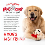 Multipet authentic USA imported Lamb Chop dog toy texturized details