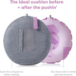 Frida Mom postpartum pillow displayed with gel cold pack