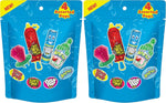 Full eighteen count candy assortment spread out on a table