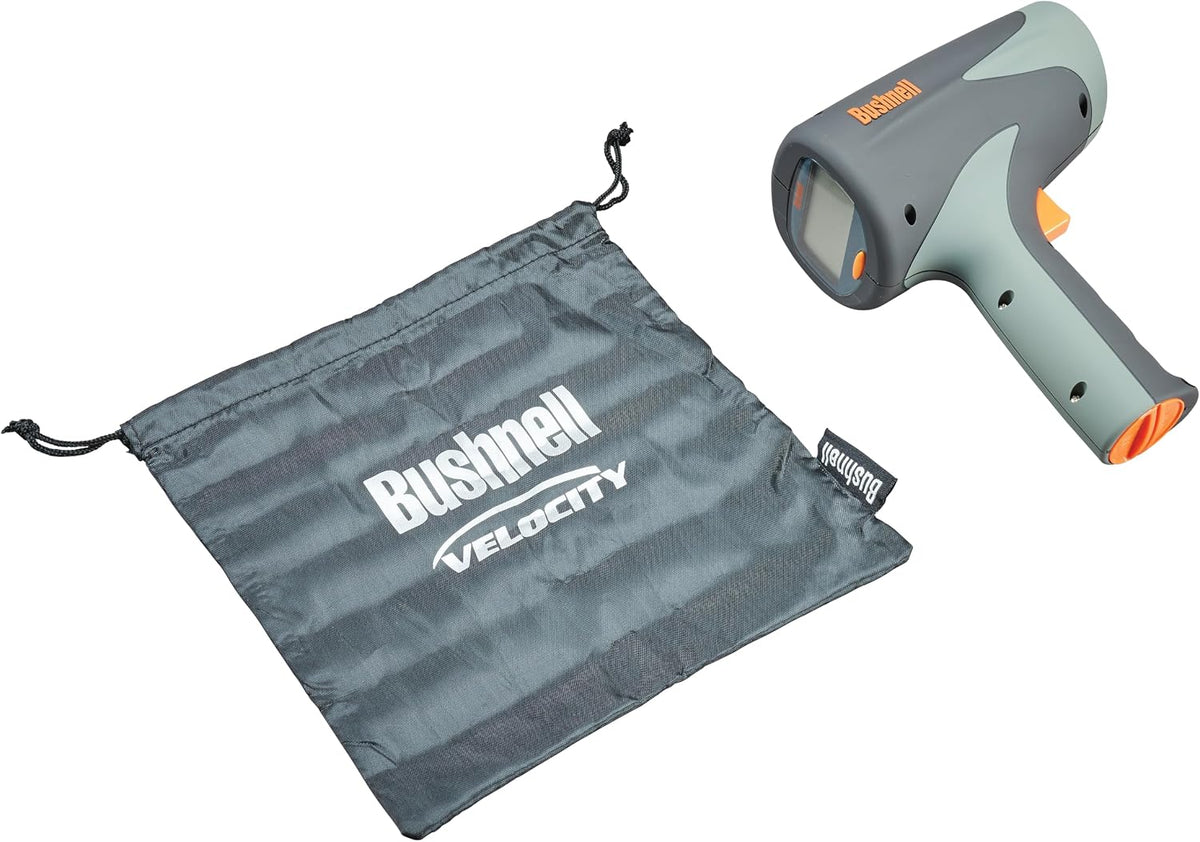 Bushnell Velocity Speed Gun LCD display showing speed readout in MPH
