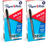 Paper Mate InkJoy 100RT Retractable Ballpoint Pens, Medium Point, Black, Box of 12 (1951254) - Image 9