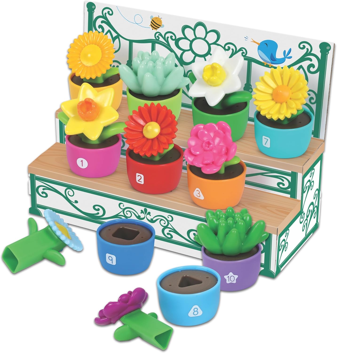 Learning Resources Shape and Color Garden toddler toy front view