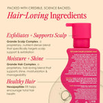 Grande Cosmetics scalp care shampoo lifestyle product shot