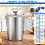 SHENLIU 70 fluid ounce pitcher with lid and handle