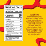 Healthy low sugar Blobs gummy candy nutritional information