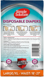 Simple Solution true fit diapers waist measurement guide
