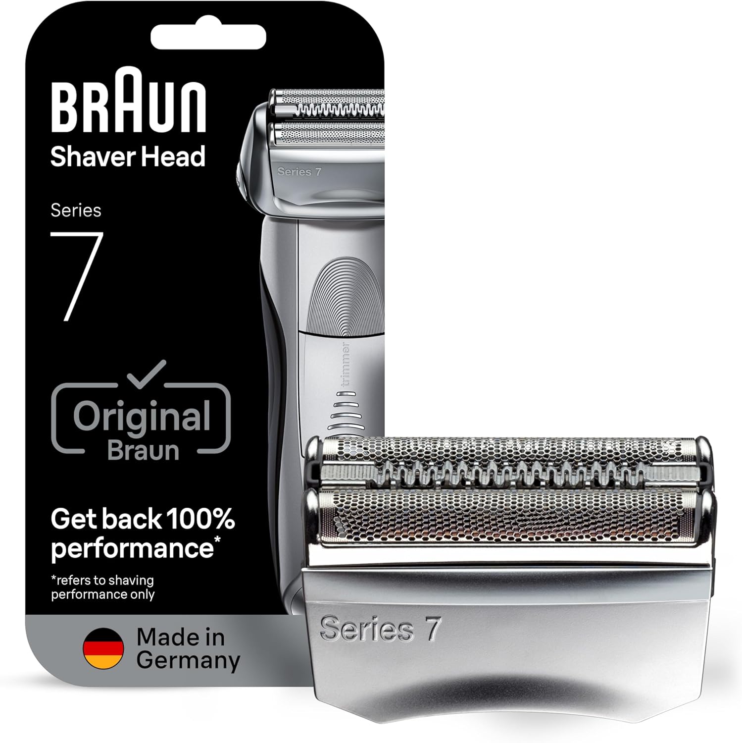 Braun Series 7 70S electric shaver head replacement front view silver cassette