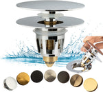 Universal Bathroom Sink Drain Stopper, Fits Most Pop-Up Drains for Vessel Sink Lavatory Vanity, Sink Drain Strainer with Detachable Hair Catcher, Tested by Plumber in US (MATT Black) - Image 11