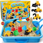 Essenson construction sensory bin kit with sand and trucks