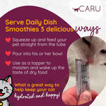 Caru lickable cat treat tubes showing creamy texture