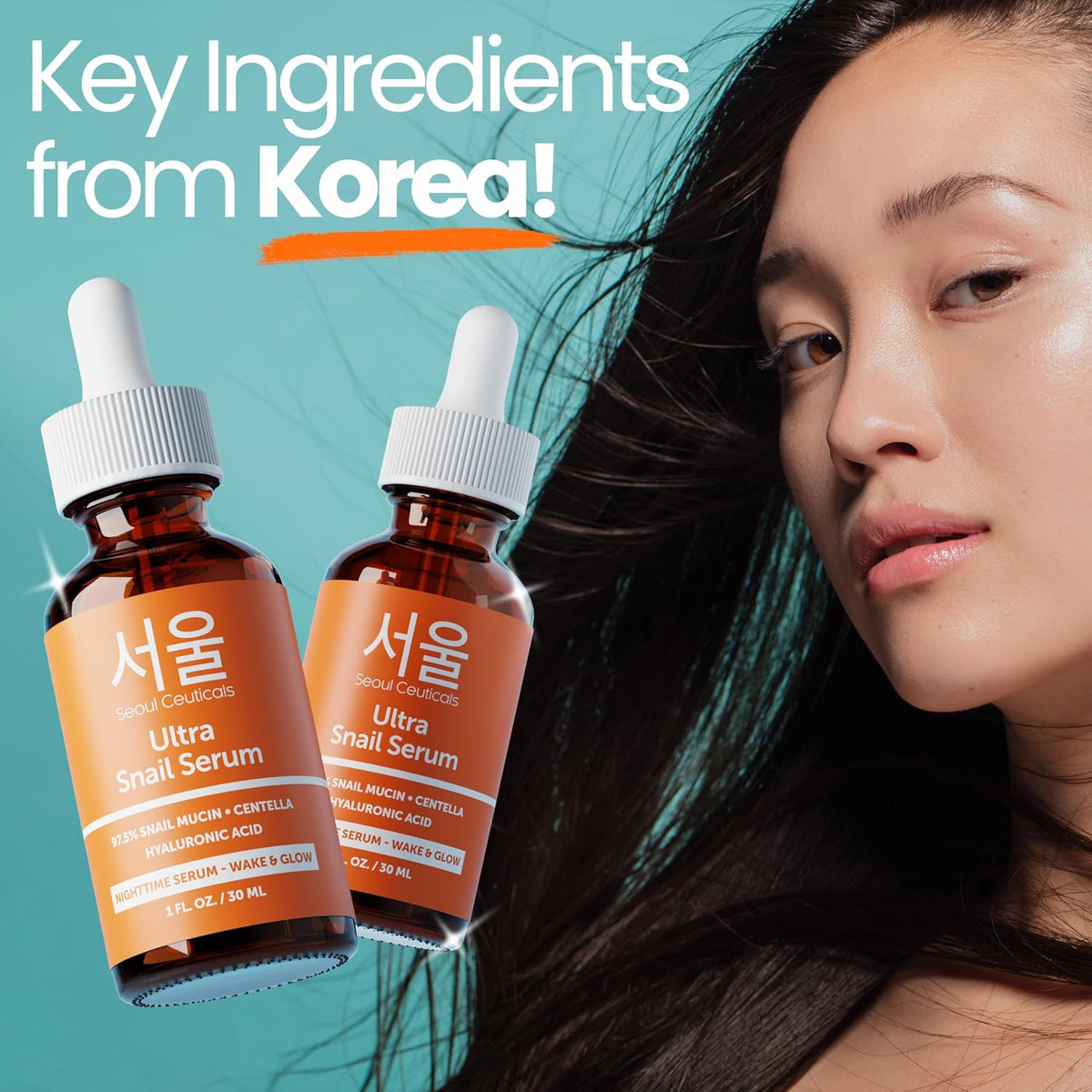 SeoulCeuticals Korean anti-wrinkle serum dropper application