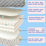 Homedy Crafts bearded dragon accessories set featuring the cloth diaper and matching quilted pad