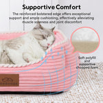 Side profile of Zerbuger medium pet sofa bed with white trim
