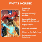 Blokees Optimus Prime holding energon axe weapon accessory