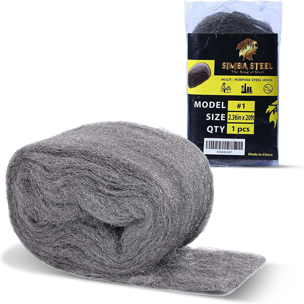 Simba Steel Wool Assortment front view roll for premium cleaning and household maintenance.