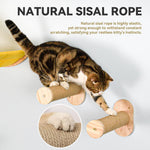 Crescent moon cat hammock wood construction