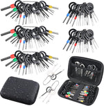 Dojobkinb terminal removal tool kit front view with all pieces laid out
