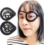 AMZVIO Clear Eye Shield 2 Pack front view showcasing ventilated plastic domes and adjustable straps for post-surgery protection.