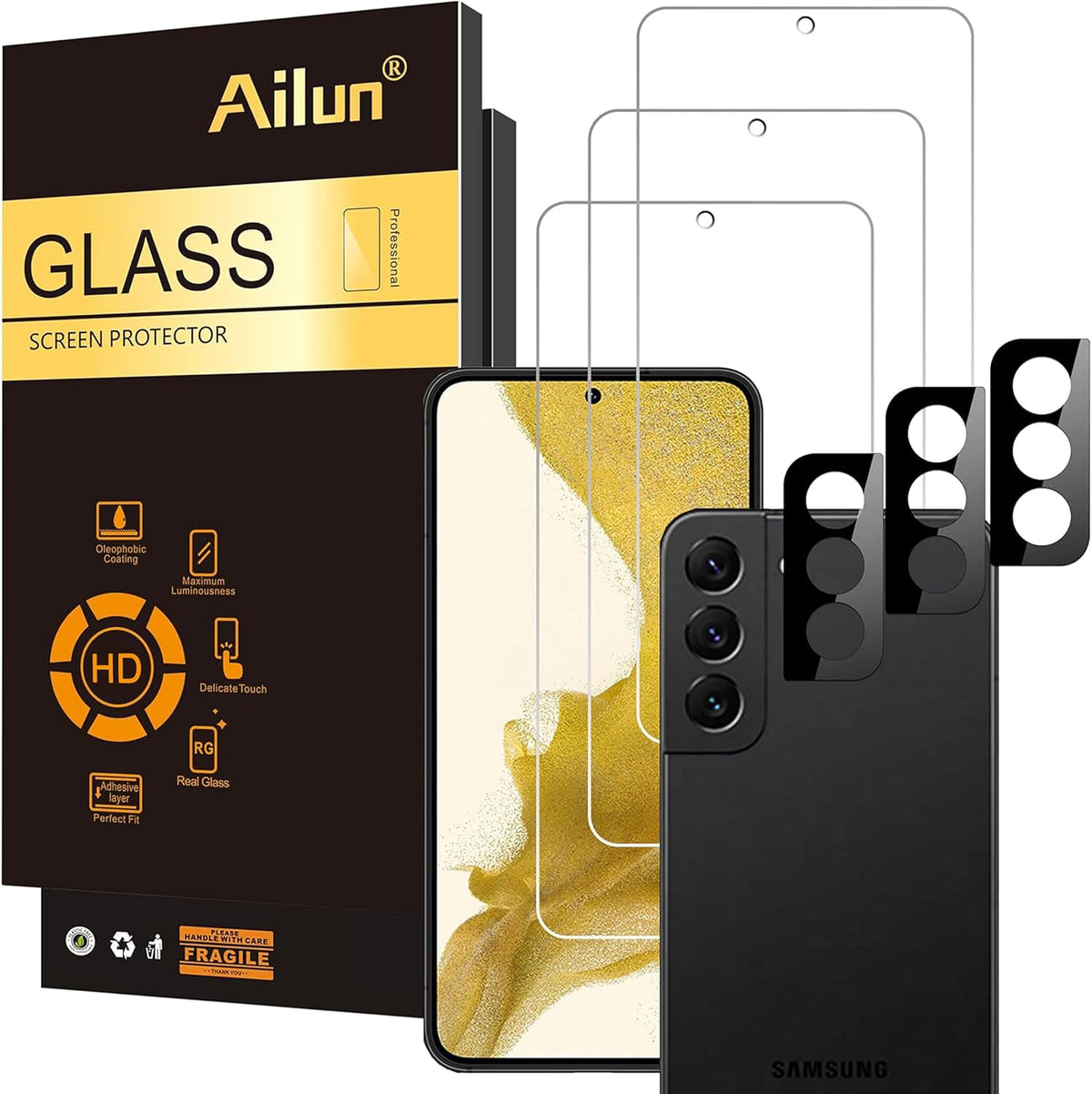 Ailun 9H hardness scratch resistant tempered glass demonstration