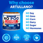Artullano No Poo Chews side view of packaging