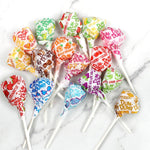 One pound candy bag filled with gluten free miniature lollipops