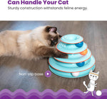 Catstages Chase Meowtain 4-Tier Interactive Cat Track Toy non-slip base detail