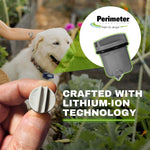 Brand compatible lithium ion dog fence battery with rubber gasket