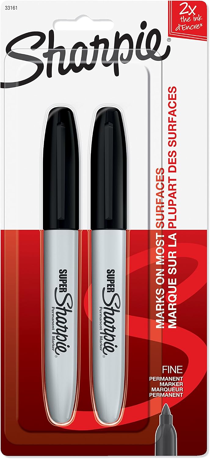 Sharpie fine point permanent marker cap details