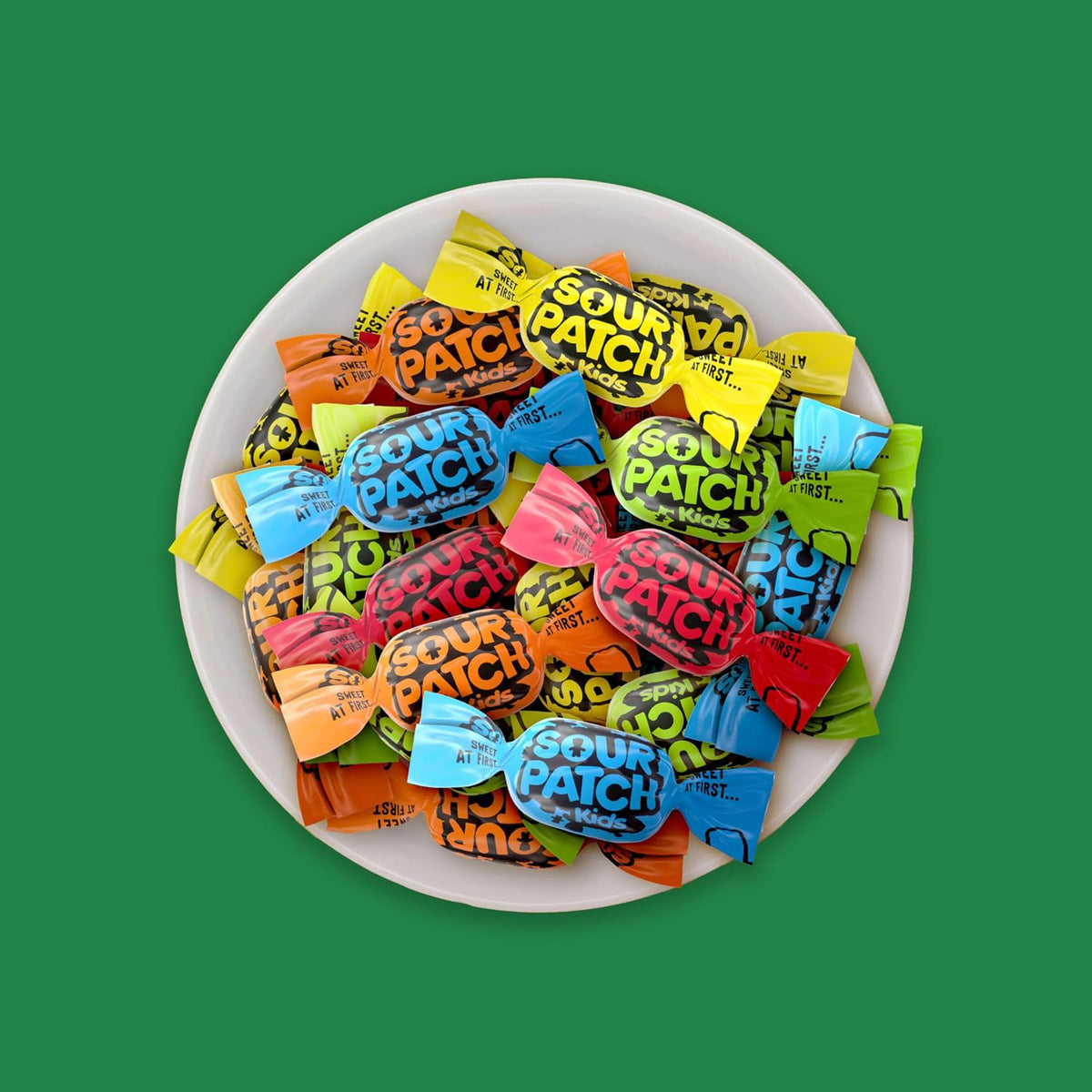 Authentic USA imported Sour Patch Kids soft candy nutrition label
