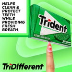Trident long lasting fresh breath sugar free mint gum sticks