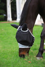 Velcro closure detail of T Teke insect protection mask