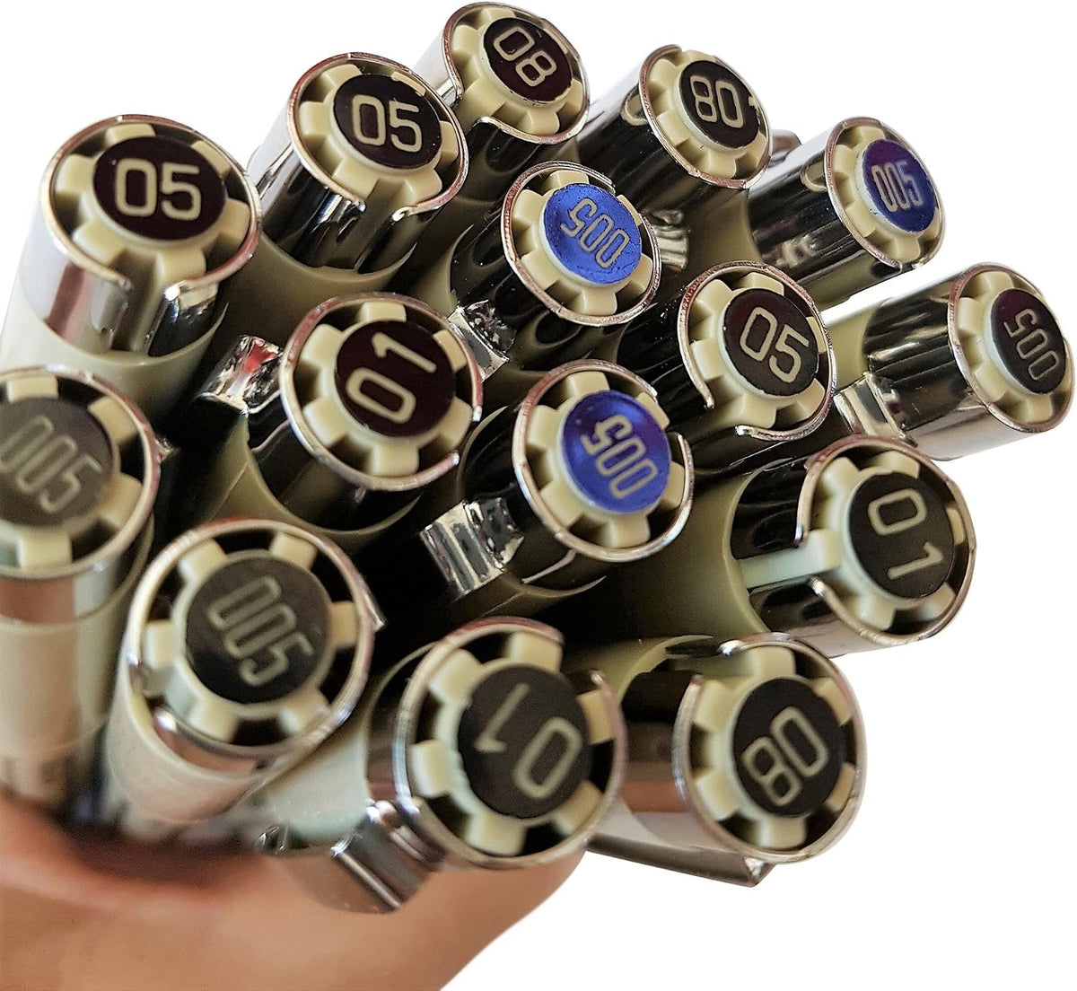 Close-up view of the Sakura Pigma Micron 0.50 millimeter fine line pen tip
