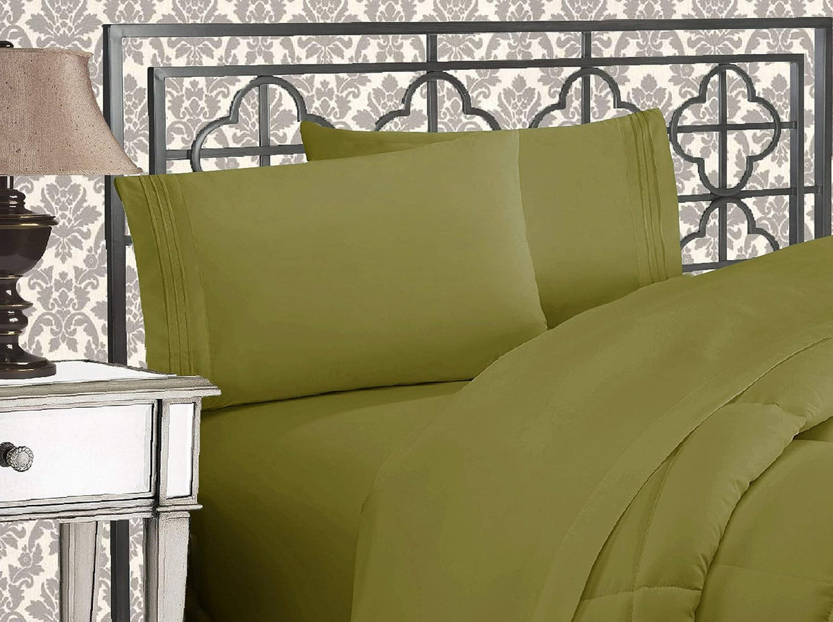 Elegant Comfort 4-Piece Bed Sheet Set Ultra Soft, Queen, Pink - Image 11