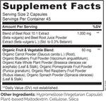 Naturelo Beet Root 90 Capsules non-gmo and vegan certification