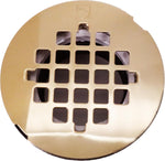 Westbrass 2 inch PVC shower drain round grid