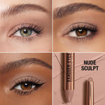 Waterproof cream eyeshadow stick in universally flattering matte finish shades