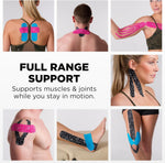 Theraband Kinesiology Tape roll dimensions and spool view