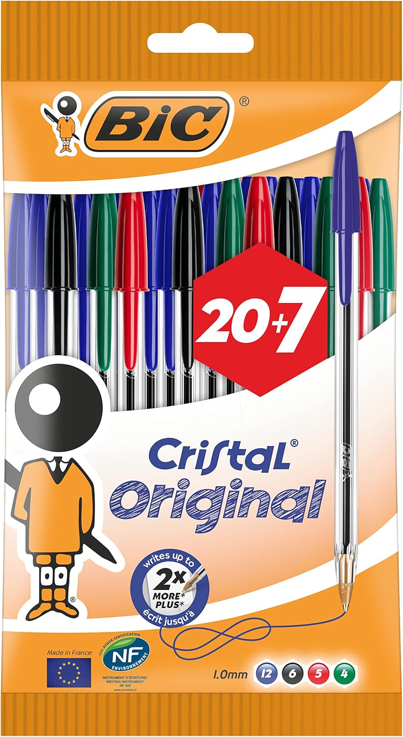 BIC Cristal Original Ball Pens Medium Point (1.0 mm) - Black, Box of 150 [Amazon Exclusive] - Image 9