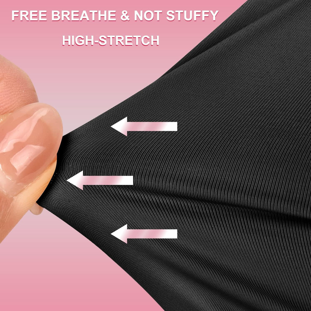 Close up of breathable stretch fabric on MEKK gloves