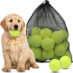 Magicorange Dog Tennis Balls, 20 Pack 2.5 inch Floatable Squeaky Tennis Balls for Fetch Exercise, Natural Rubber Squeaky Dog Balls Training Safe (Multicolor) - Image 14