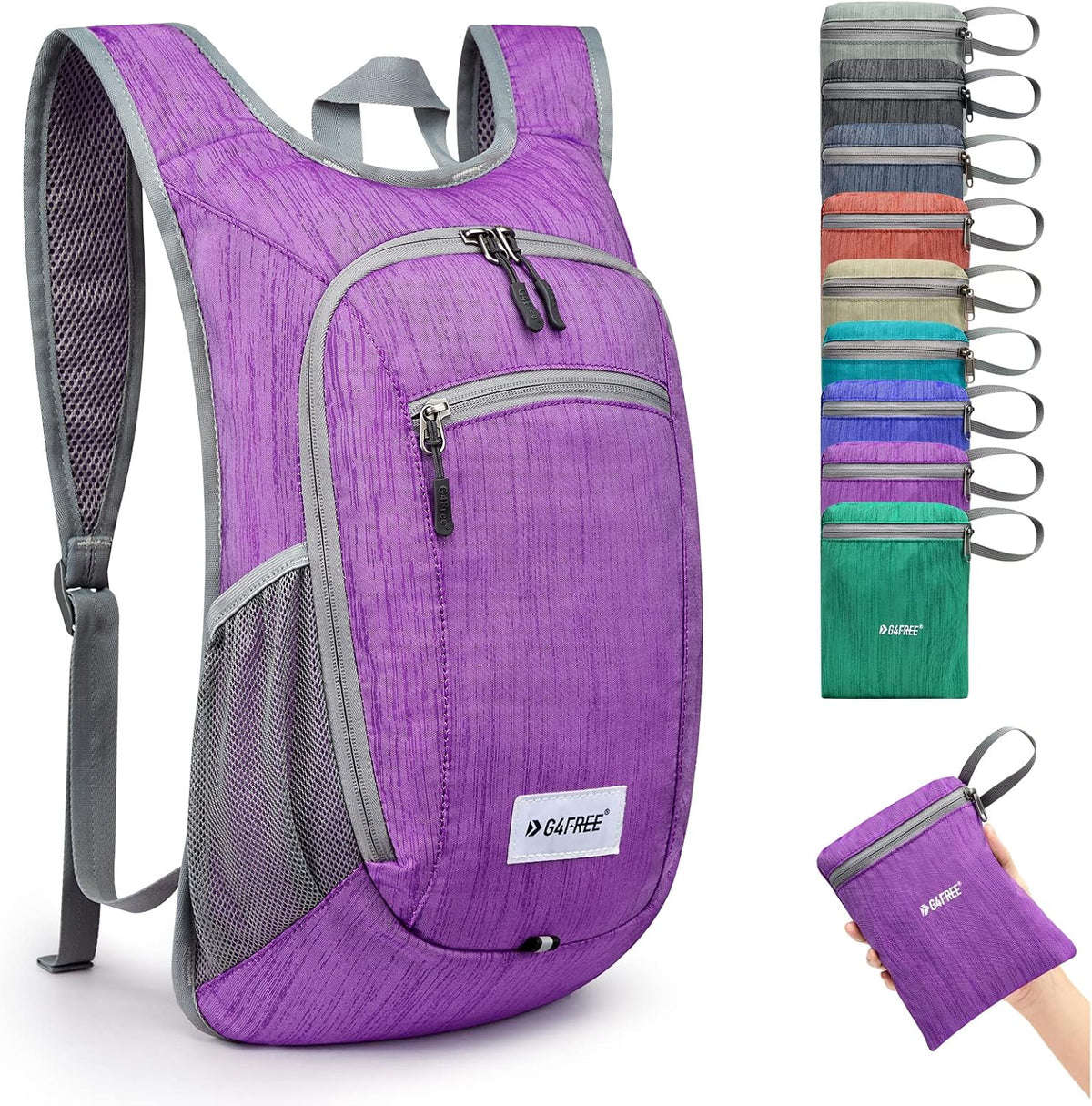 G4Free 10L/15L Hiking Backpack Lightweight Packable Hiking Daypack Small Travel Outdoor Foldable Shoulder Bag - Image 11