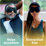 Nidra luxury deep rest sleep mask lifestyle setting