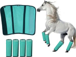 Mesh Horse Fly Boots Set of 4, Loose Fitting Shoofly Leggings for Horses with Breathable & Adjustable, Fly Leg Wraps for Horses Stop Annoying Stomping, Stay-on Comfortable Shoo Fly Boots - Image 10