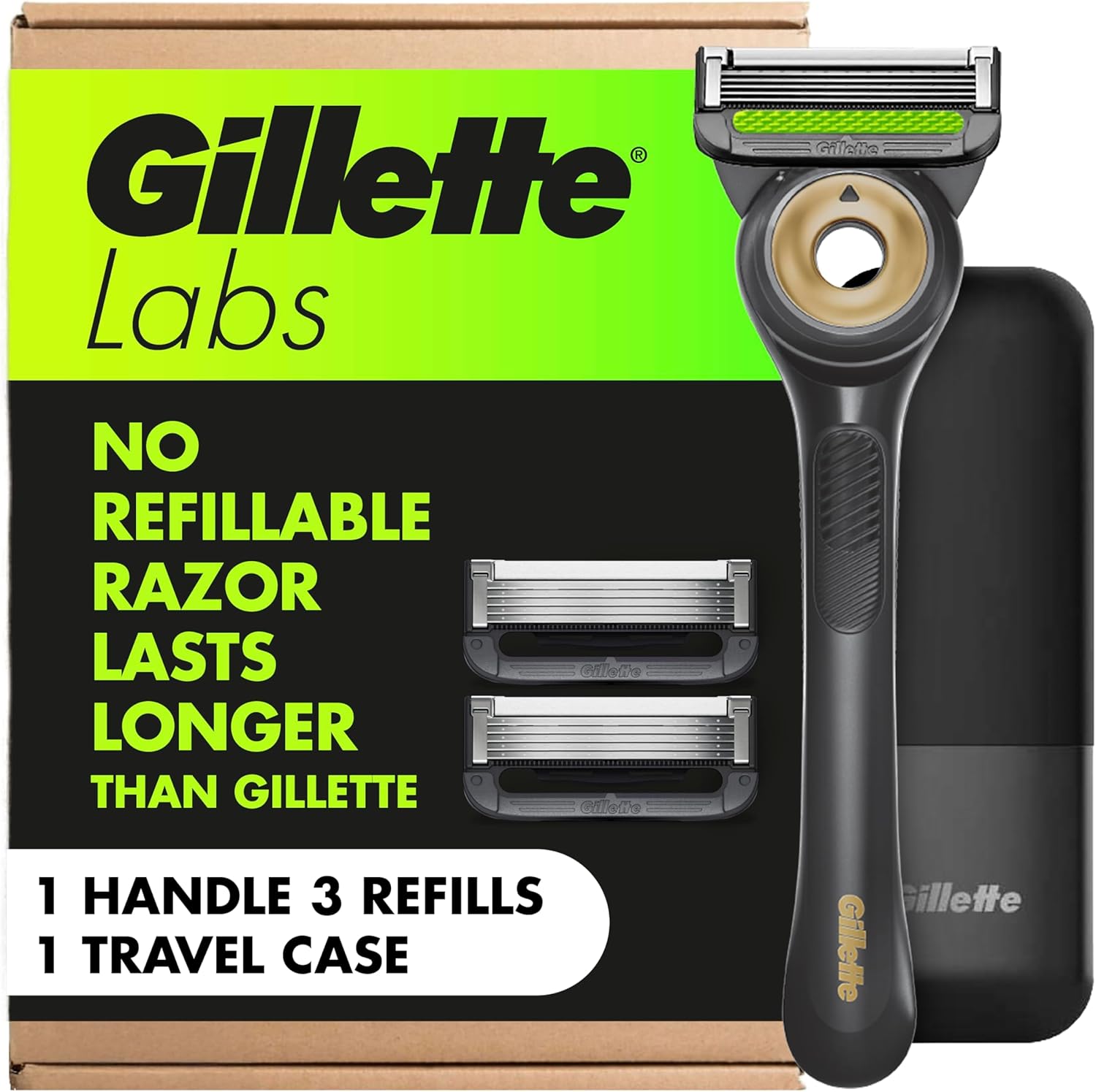 Gillette Labs with Exfoliating Bar razor kit front view