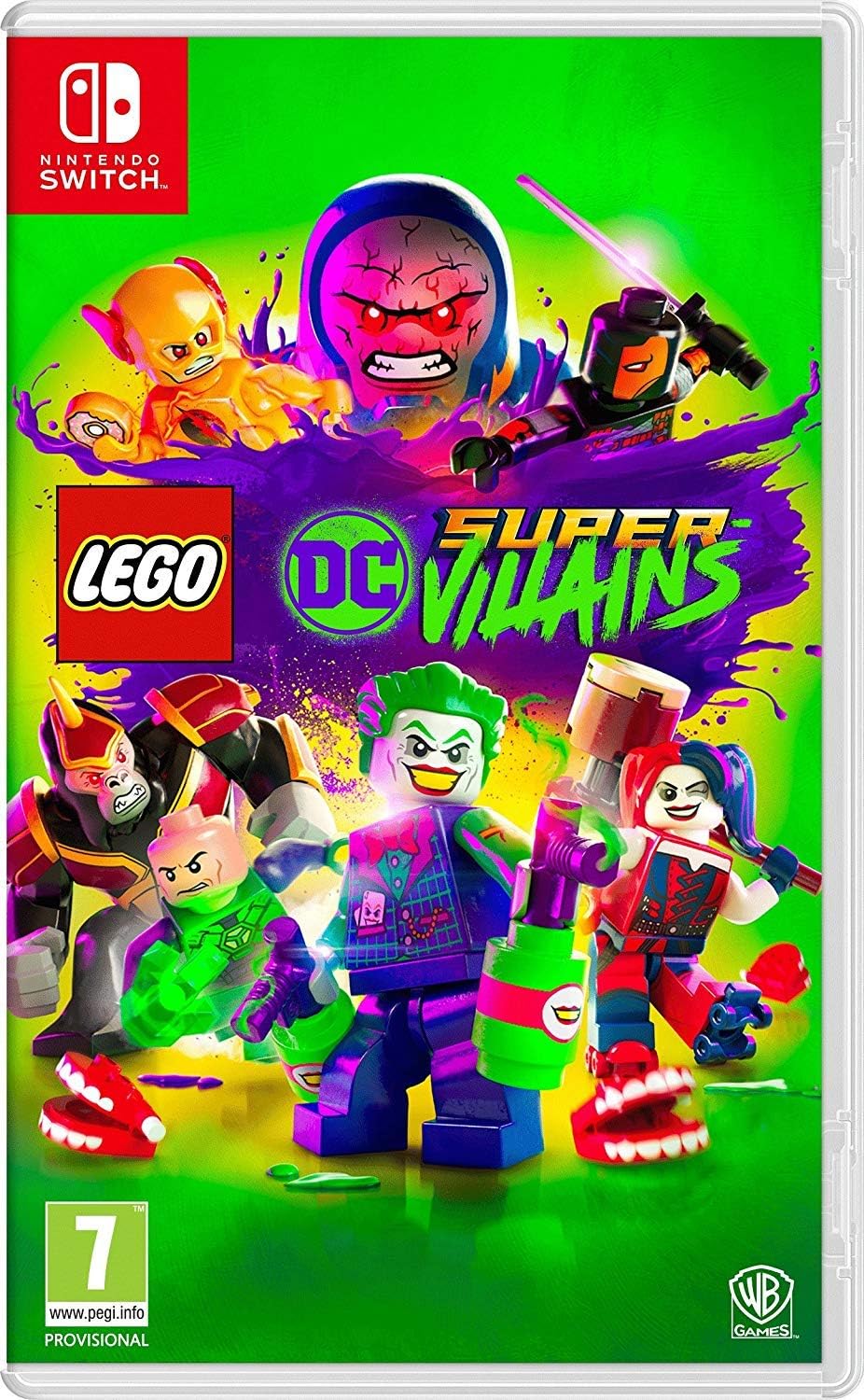 Warner Bros LEGO DC Super-Villains Nintendo Switch front view game case packaging