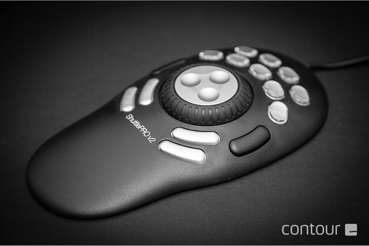 Contour Design ShuttlePRO V2 connected to workspace setup